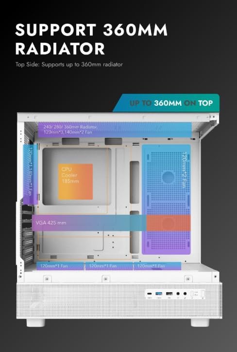 DarkFlash DPX90 WHITE with fan