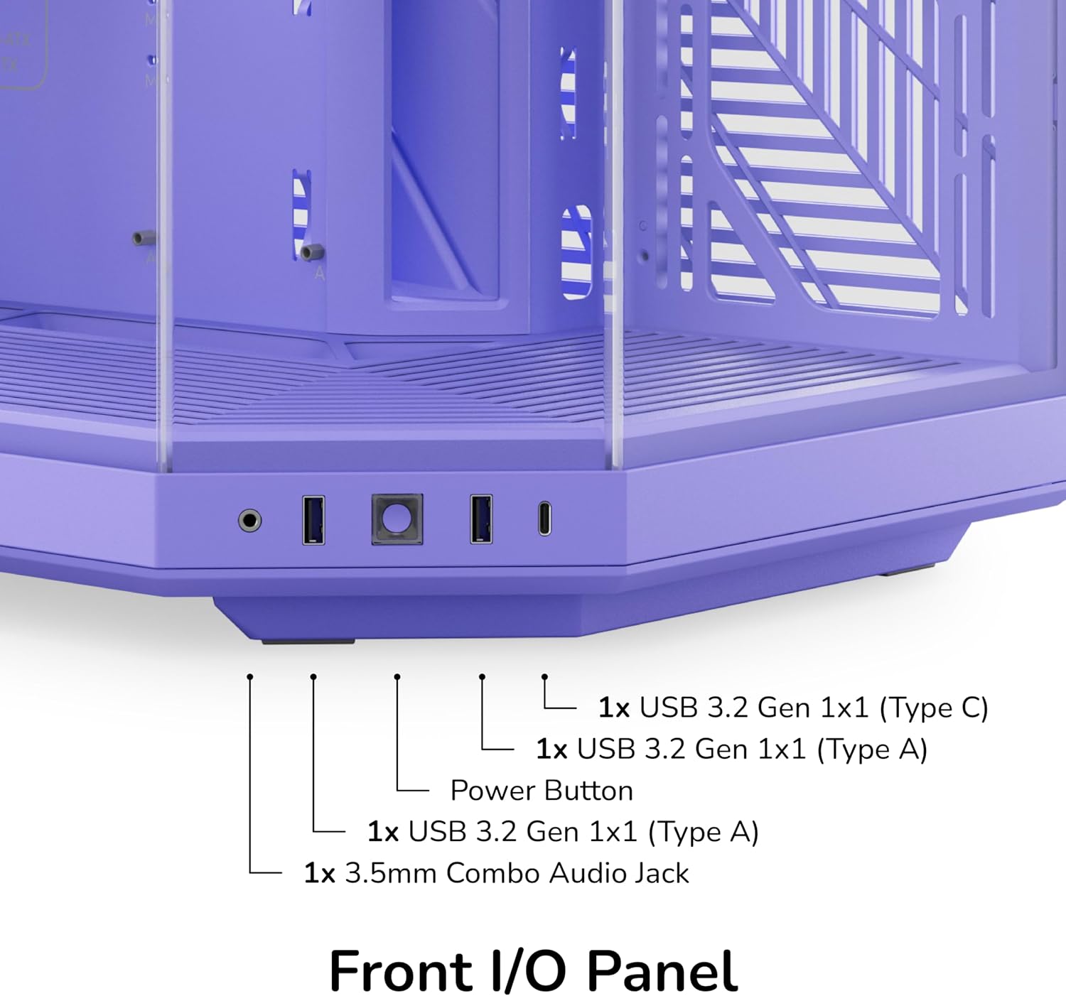 Hyte Y70 Mid-Tower ATX Gaming PC Desktop Case  (Purple)