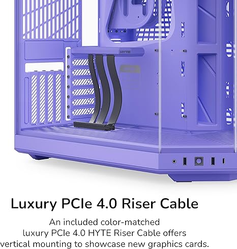 Hyte Y70 Mid-Tower ATX Gaming PC Desktop Case  (Purple)