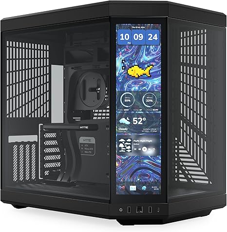 Hyte Y70 Touch Infinite Dual Chamber ATX Mid Tower Pitch Black
