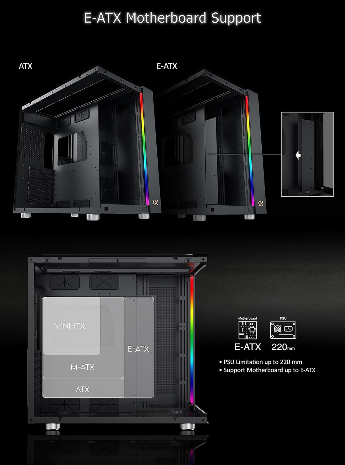 CASE XIGMATEK AQUA ULTRRA BLACK