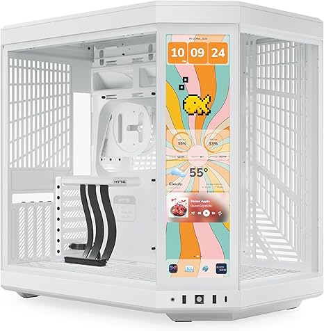 Hyte Y70 Touch Infinite Dual Chamber ATX Mid Tower Snow White
