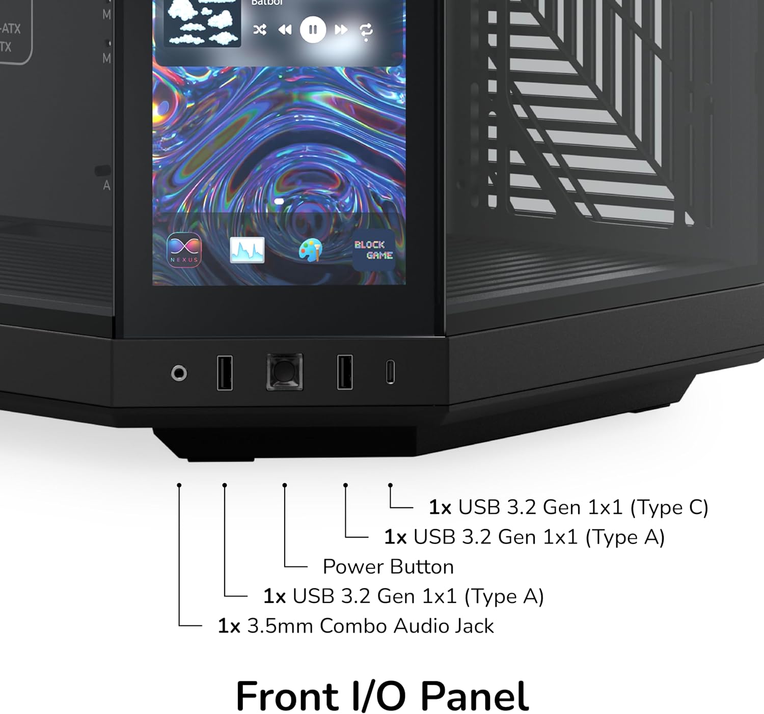 Hyte Y70 Touch Infinite Dual Chamber ATX Mid Tower Pitch Black