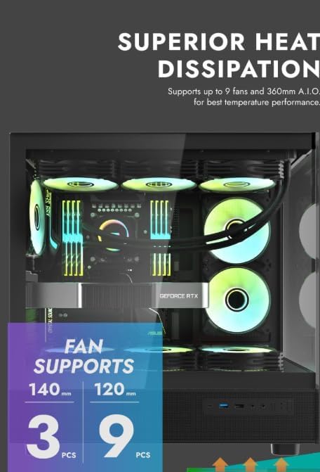 DarkFlash DPX90 BLACK with fan