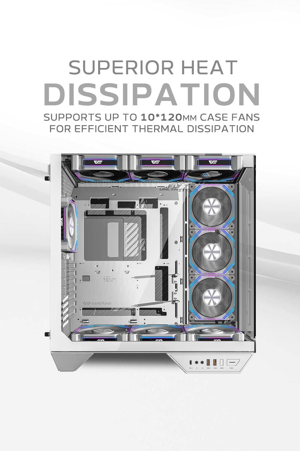 DarkFlash DY470 WHITE