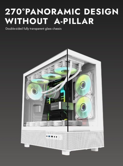 DarkFlash DPX90 WHITE with fan