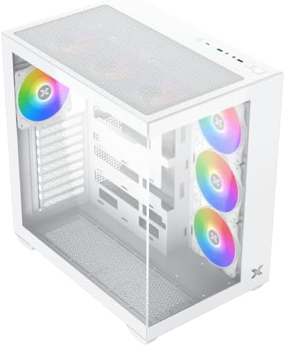 Xigmatek Aqua V Air Arctic Medium Tower Case (White)