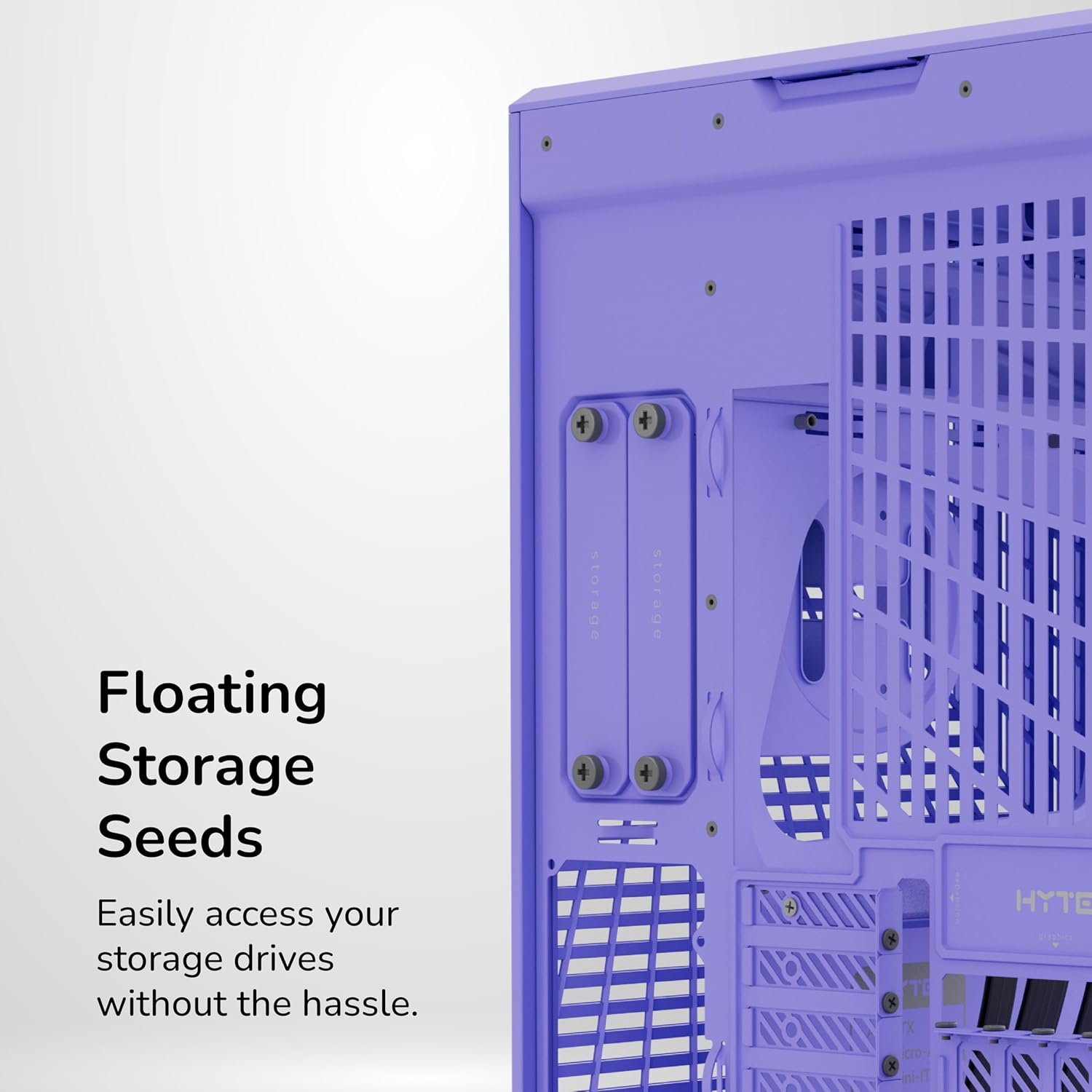 Hyte Y70 Mid-Tower ATX Gaming PC Desktop Case  (Purple)