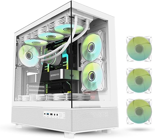 DarkFlash DPX90 WHITE with fan