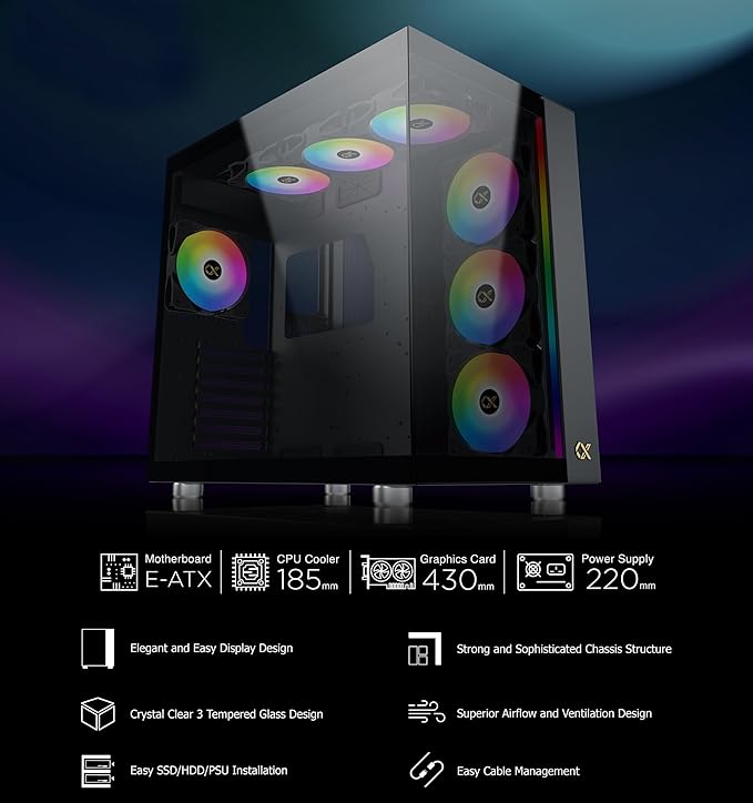 CASE XIGMATEK AQUA ULTRRA BLACK